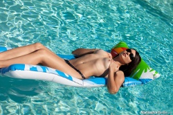 Natasha Belle in pool