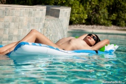 Natasha Belle in pool