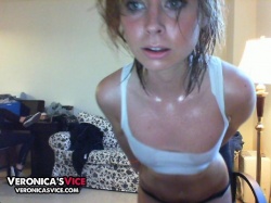 Veronica's Vice in wet T-shirt