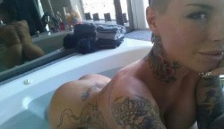 Christy Mack in bath