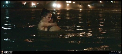 Alicia Vikander nude in river